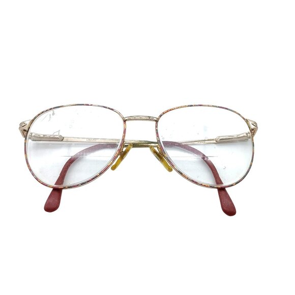 Vintage L'Amy Eyeglasses Frames Designer Red Wire Rim Venice 140 X969 - Picture 2 of 6